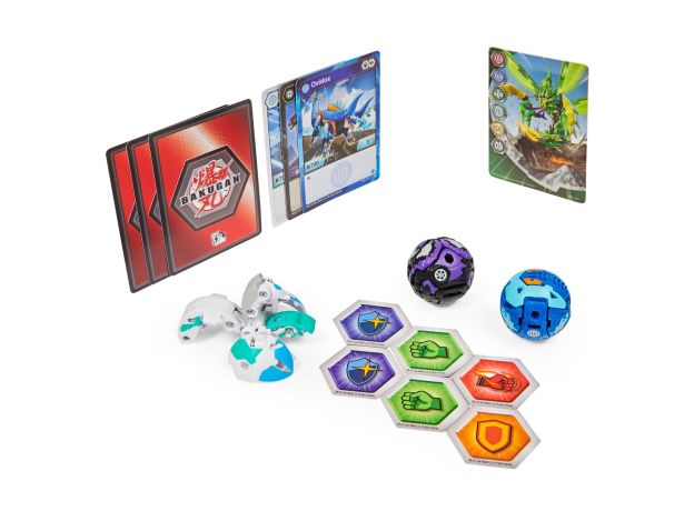 پک 3 تایی Starter باکوگان Bakugan مدل Pincitaur سفید, image 3