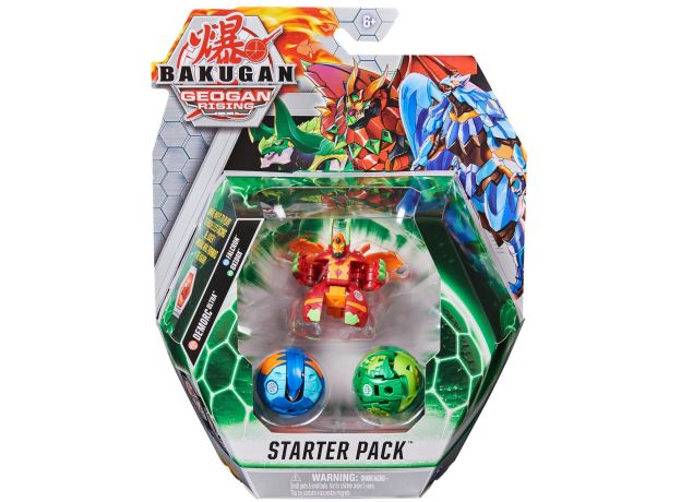 پک 3 تایی Starter باکوگان Bakugan مدل Demorc قرمز, image 