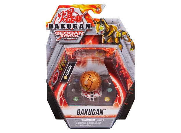 پک تکی باکوگان Bakugan سری GeoGan Rising مدل Ferascal (زرد), image 