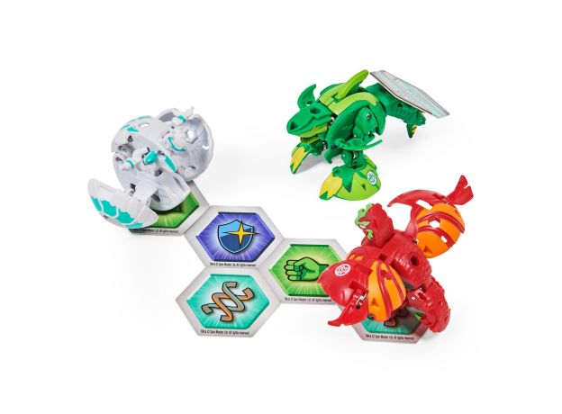 پک 3 تایی Starter باکوگان Bakugan مدل Sharktar سبز, image 3