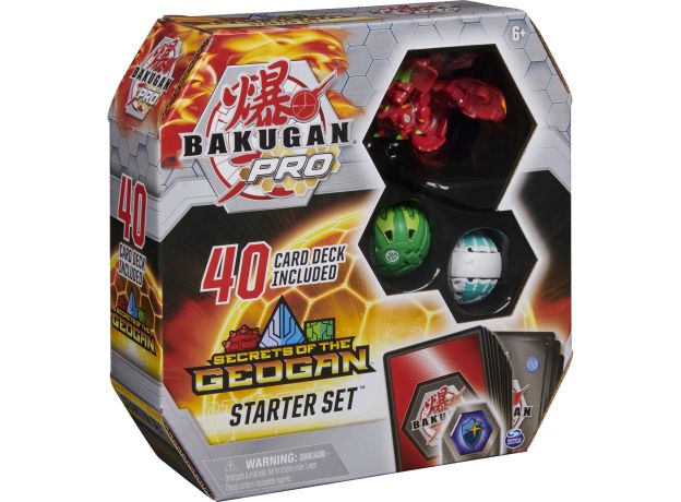 پک 3 تایی Starter Set باکوگان سری Bakugan Pro مدل قرمز, image 