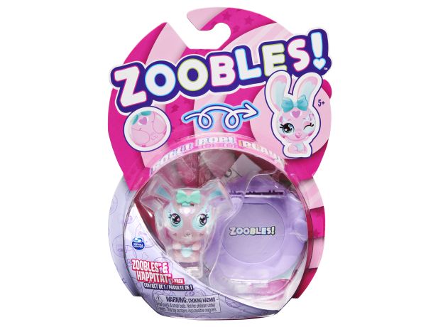 عروسک حیوون خونگی زووبلز Zoobles مدل Hoppy Heartz Bunny, image 