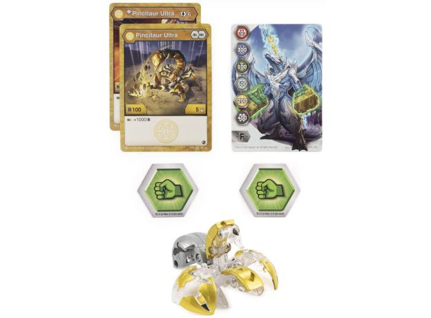 پک تکی Ultra باکوگان Bakugan سری GeoGan Rising مدل Pincitaur Diamond, image 2