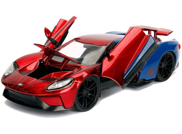 ماشین فورد مدل GT و فیگور فلزی اسپایدرمن با مقیاس 1:24, image 2