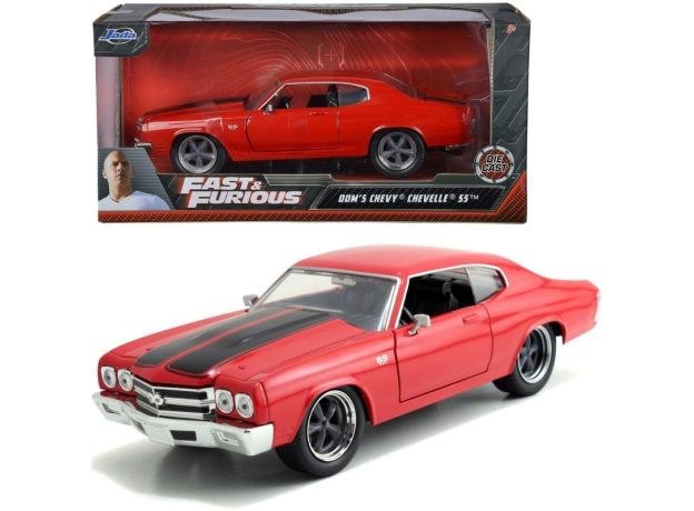 ماشین فلزی شورلت Fast & Furious مدل Chevelle SS red با مقیاس 1:24, image 