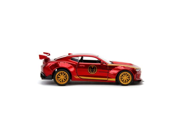 ماشین فلزی مارول اونجرز مدل مرد آهنی با مقیاس 1:32, تنوع: 253222005-Iron Man Chevy Camaro, image 6