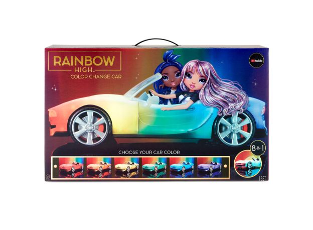 ماشین تغییر رنگ جادویی رنگین کمانی Rainbow High, image 