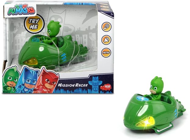 ماشین فلزی گروه شب نقاب PJ Masks سری Misson Racer مدل Gekko, image 