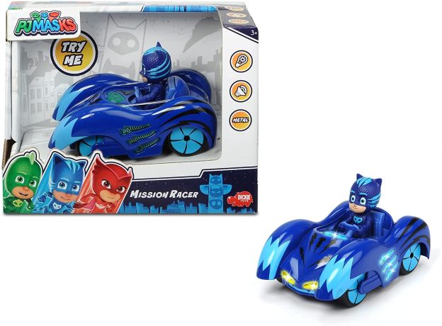 ماشین فلزی PJ Masks گروه شب نقاب سری Misson Racer مدل Cat Car, image 