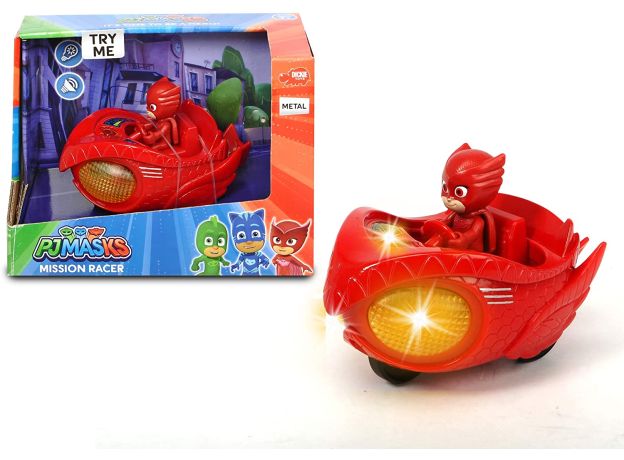 ماشین فلزی PJ Masks گروه شب نقاب سری Misson Racer مدل Owlette, image 