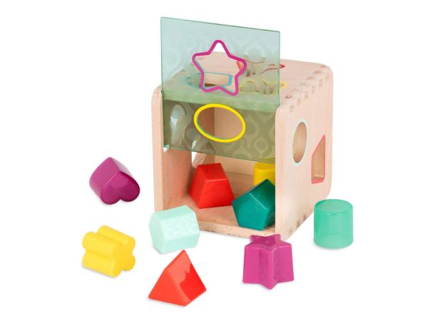 مکعب چوبی جاگذاری B. Toys, image 2