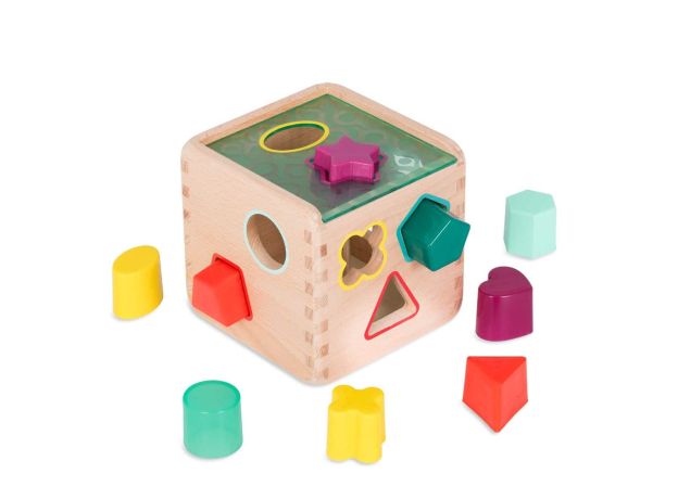 مکعب چوبی جاگذاری B. Toys, image 4