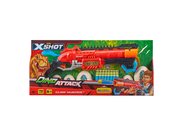 تفنگ ایکس شات X-Shot مدل Claw Hunter قرمز, تنوع: 4861-Dino Attack Claw Hunter Red, image 8