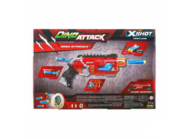 تفنگ ایکس شات X-Shot مدل Claw Hunter قرمز, تنوع: 4861-Dino Attack Claw Hunter Red, image 9