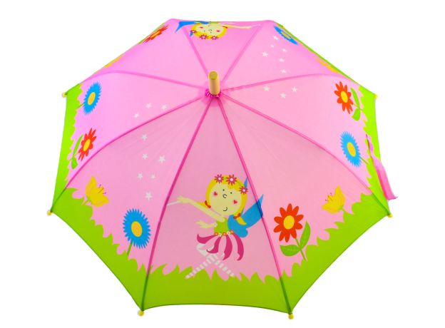 چتر کودک کوچک پیکاردو مدل پری صورتی با گل صورتی, image 