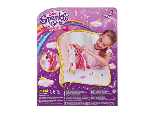 یونیکورن مو صورتی Sparkle Girlz به همراه اکسسوری, تنوع: 100372-Unicorn Styling Set Pink, image 7