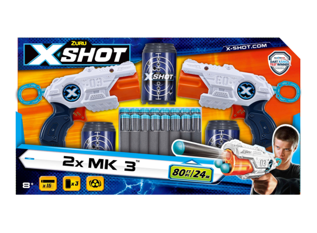 تفنگ دو قلو ایکس شات X-Shot مدل MK3, image 