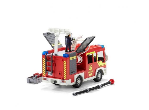 پلی موبیل ماشین آتش‌نشانی با افکت نور و صدا (playmobil), image 3