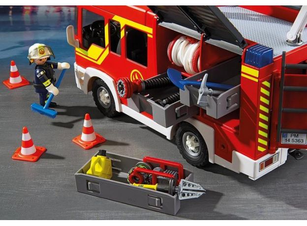 پلی موبیل ماشین آتش‌نشانی با افکت نور و صدا (playmobil), image 6