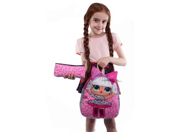کوله عروسکی LOL دیوا همراه جامدادی, image 