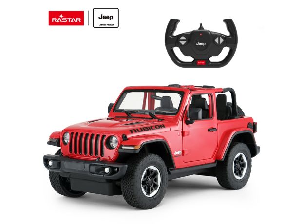 ماشین کنترلی جیپ Wrangler Rubicon راستار با مقیاس 1:14 (قرمز), image 4