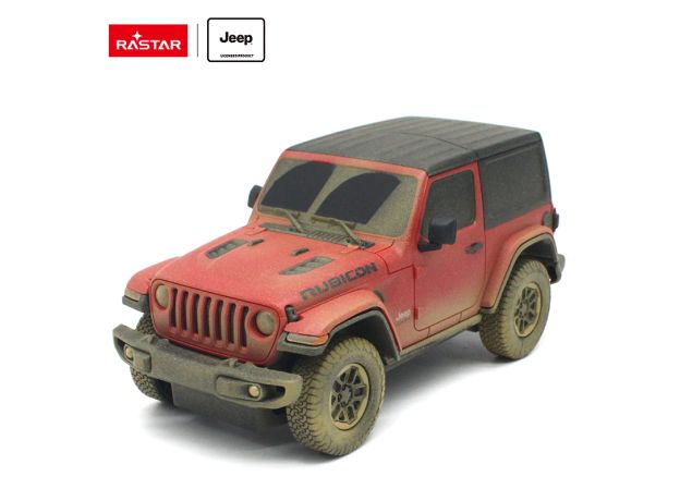 ماشین کنترلی جیپ Wrangler Rubicon گل آلود راستار با مقیاس 1:24, image 