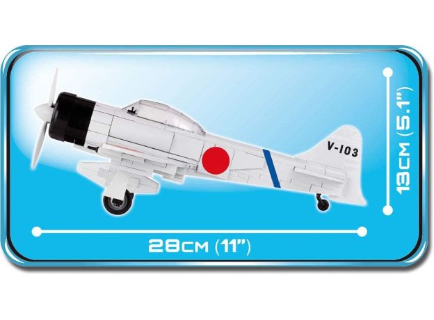 بلاک ساختنی کوبی مدل هواپیمای جنگنده مدل Mitsubishi A6M Zero, image 7