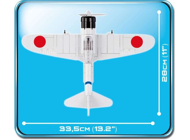 بلاک ساختنی کوبی مدل هواپیمای جنگنده مدل Mitsubishi A6M Zero, image 8