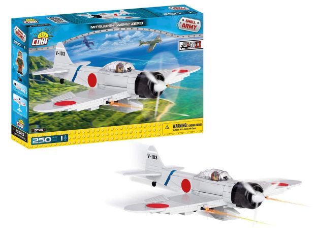 بلاک ساختنی کوبی مدل هواپیمای جنگنده مدل Mitsubishi A6M Zero, image 