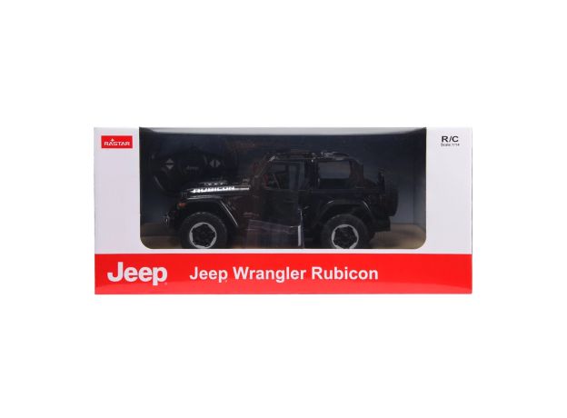 ماشین کنترلی جیپ Wrangler Rubicon راستار با مقیاس 1:14 (مشکی), image 6