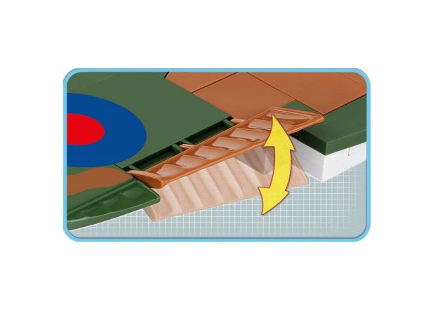 بلاک ساختنی کوبی مدل هواپیمای جنگنده مدل Hawker Hurricane MK.I, image 8