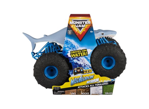 ماشین کنترلی Monster Jam مدل Megalodon Storm با مقیاس 1:15, image 