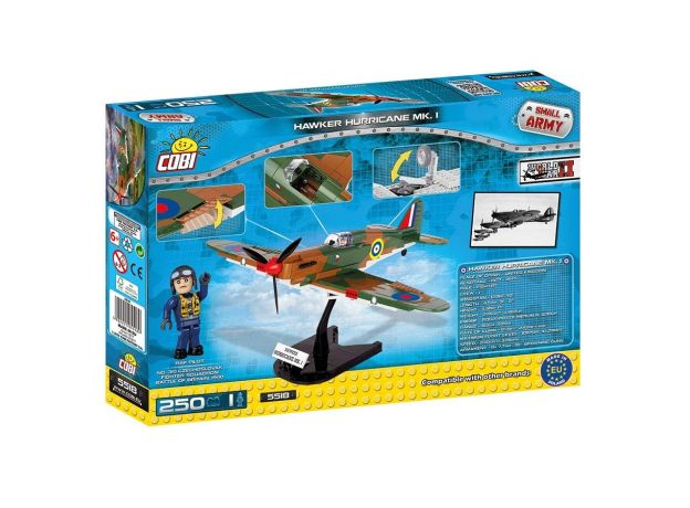 بلاک ساختنی کوبی مدل هواپیمای جنگنده مدل Hawker Hurricane MK.I, image 10