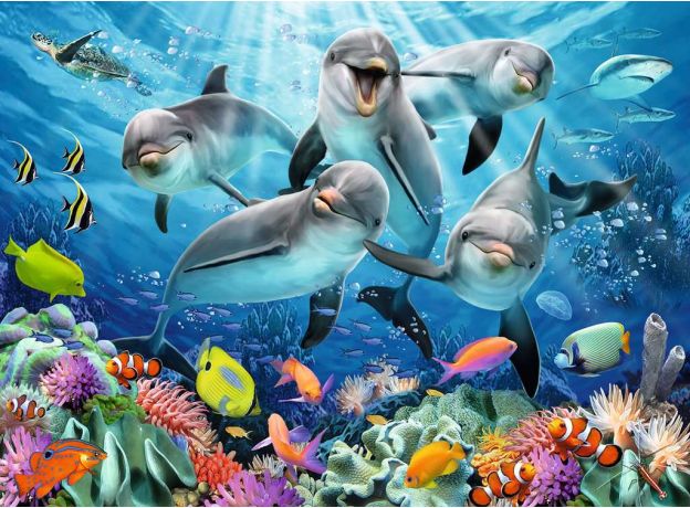 پازل 500 تکه راونزبرگر مدل دلفین ها, image 2