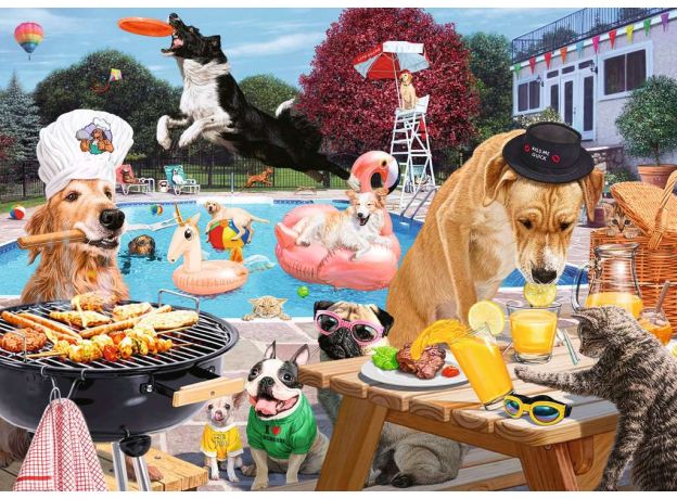 پازل 1000 تکه راونزبرگر مدل سگ ها در تعطیلات تابستانی, image 2