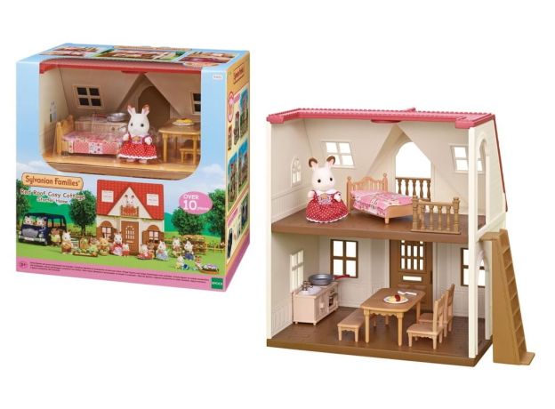 خانه روستایی به همراه عروسک خرگوش Sylvanian Families, image 