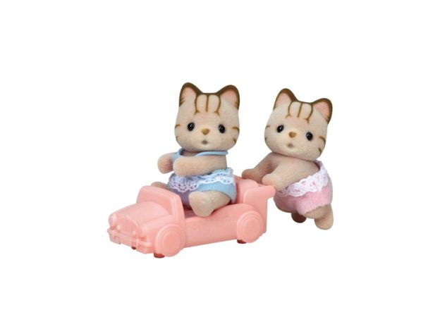 پیشی دوقلوها به همراه ماشین کودک Sylvanian Families, image 3