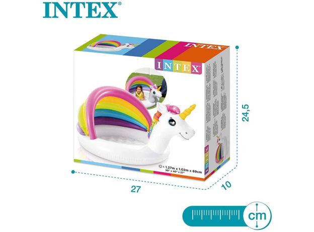 استخر بادی کودک سایبان دار اینتکس Intex مدل یونیکورن, image 4