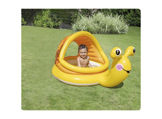 استخر بادی کودک سایبان دار اینتکس Intex مدل حلزون, image 2