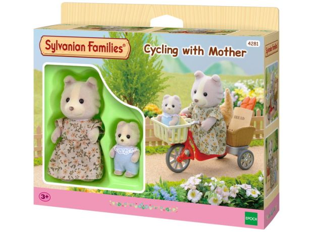 ست مادر و فرزند به همراه سه چرخه عروسک های Sylvanian Families, image 6