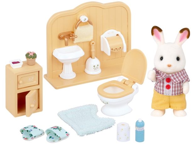 ست سرویس دستشویی به همراه عروسک خرگوش Sylvanian Families, image 3