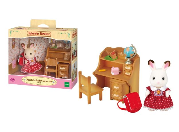 ست میز و صندلی به همراه عروسک خرگوش Sylvanian Families, image 