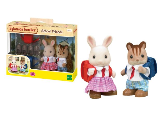 ست لباس مدرسه به همراه عروسک خرگوش و سنجاب Sylvanian Families, image 