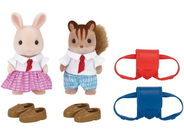 ست لباس مدرسه به همراه عروسک خرگوش و سنجاب Sylvanian Families, image 4