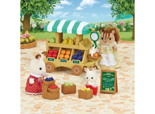 چرخ دستی میوه فروشی عروسک های Sylvanian Families, image 2