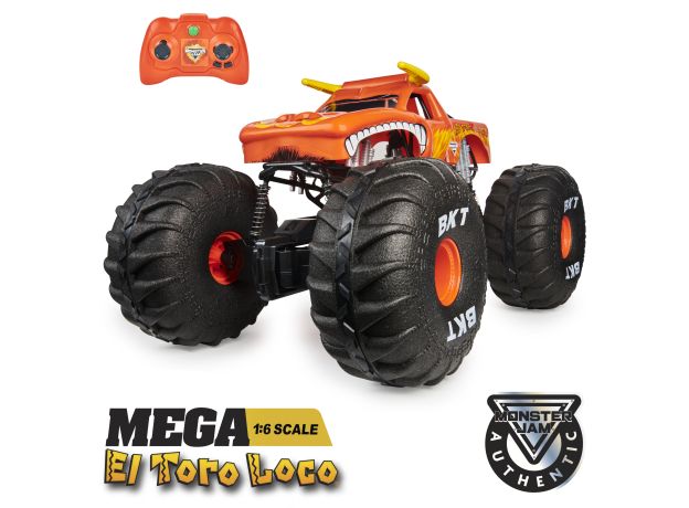 ماشین کنترلی Monster Jam مدل Mega El Toro Loco با مقیاس 1:6, image 3