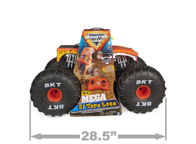 ماشین کنترلی Monster Jam مدل Mega El Toro Loco با مقیاس 1:6, image 8