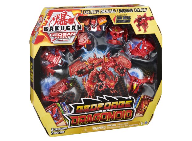 پک 7 در 1 باگوکان Bakugan سری GeoGan Rising مدل Dragonoid, image 7