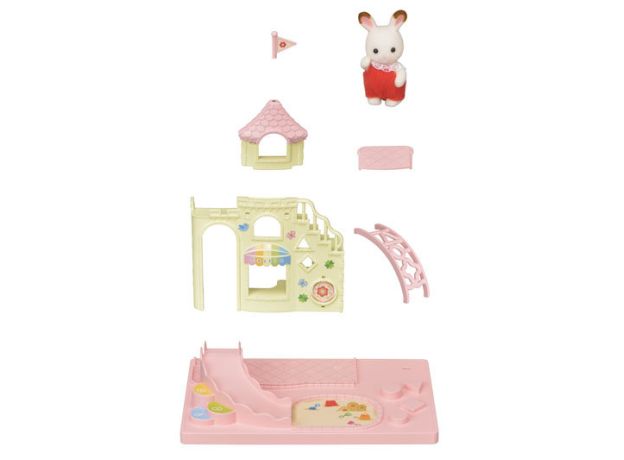 زمین بازی مدرسه به همراه عروسک خرگوش Sylvanian Families, image 6