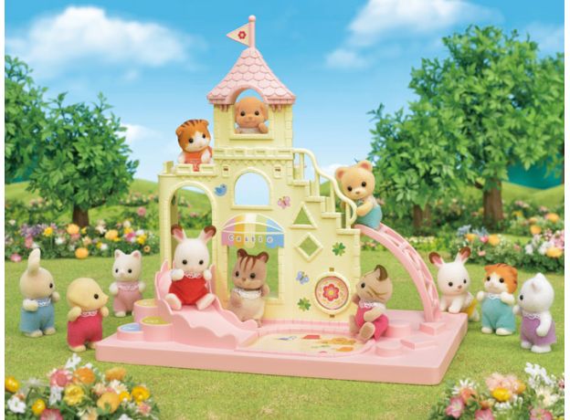 زمین بازی مدرسه به همراه عروسک خرگوش Sylvanian Families, image 2